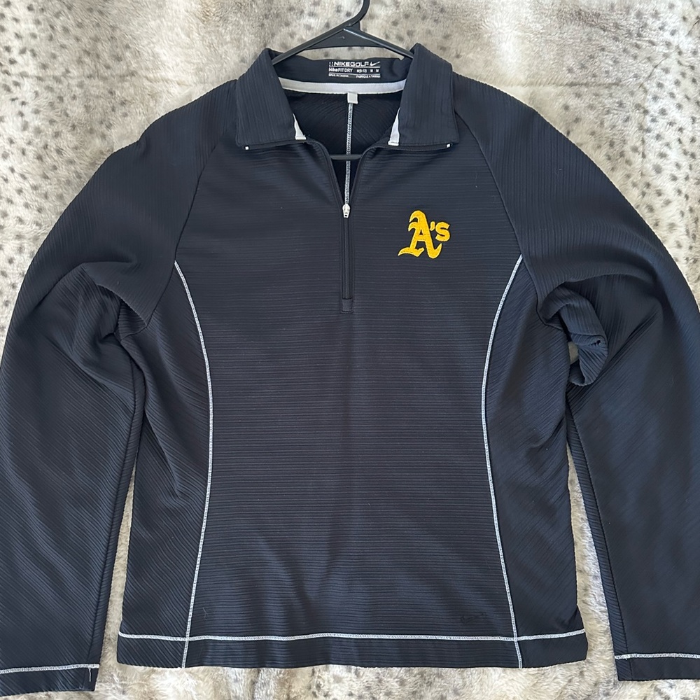 Nike A’s Baseball Quarter Zip Jacket